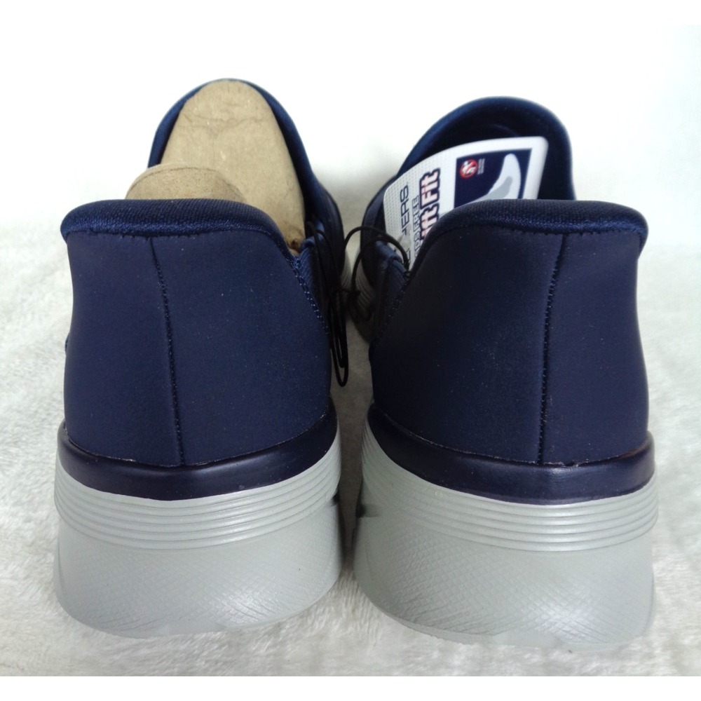 Skechers Men’s Navy Slip-On Athletic Sneakers - Picture 4 of 8